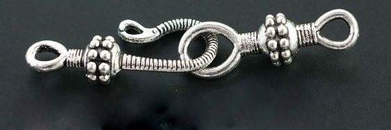 Bali style hook clasp